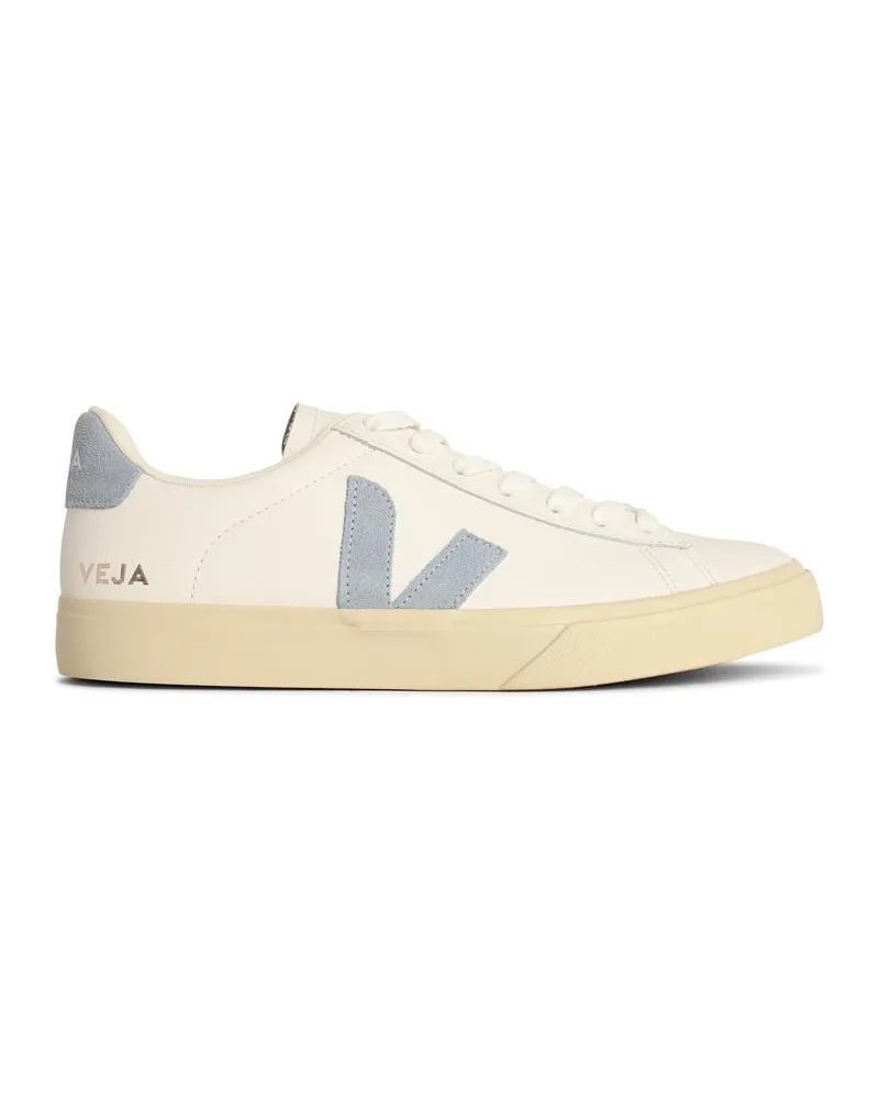 VEJA Campo' weiße und hellblaue Lear -Sneakers White
