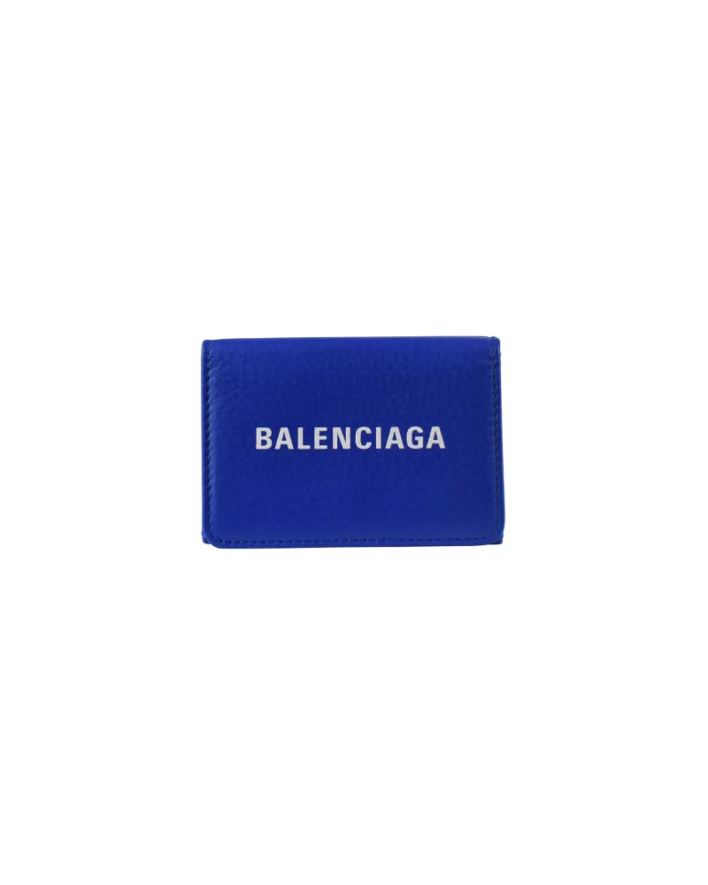 Balenciaga Wallet Cash Mini Blue