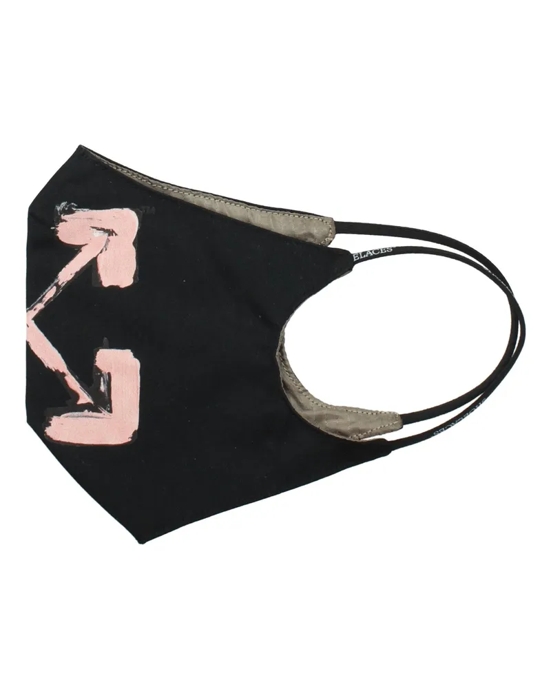 OFF-WHITE Off White Gesichtsmasken Damen Baumwolle Schwarz/Rosa -