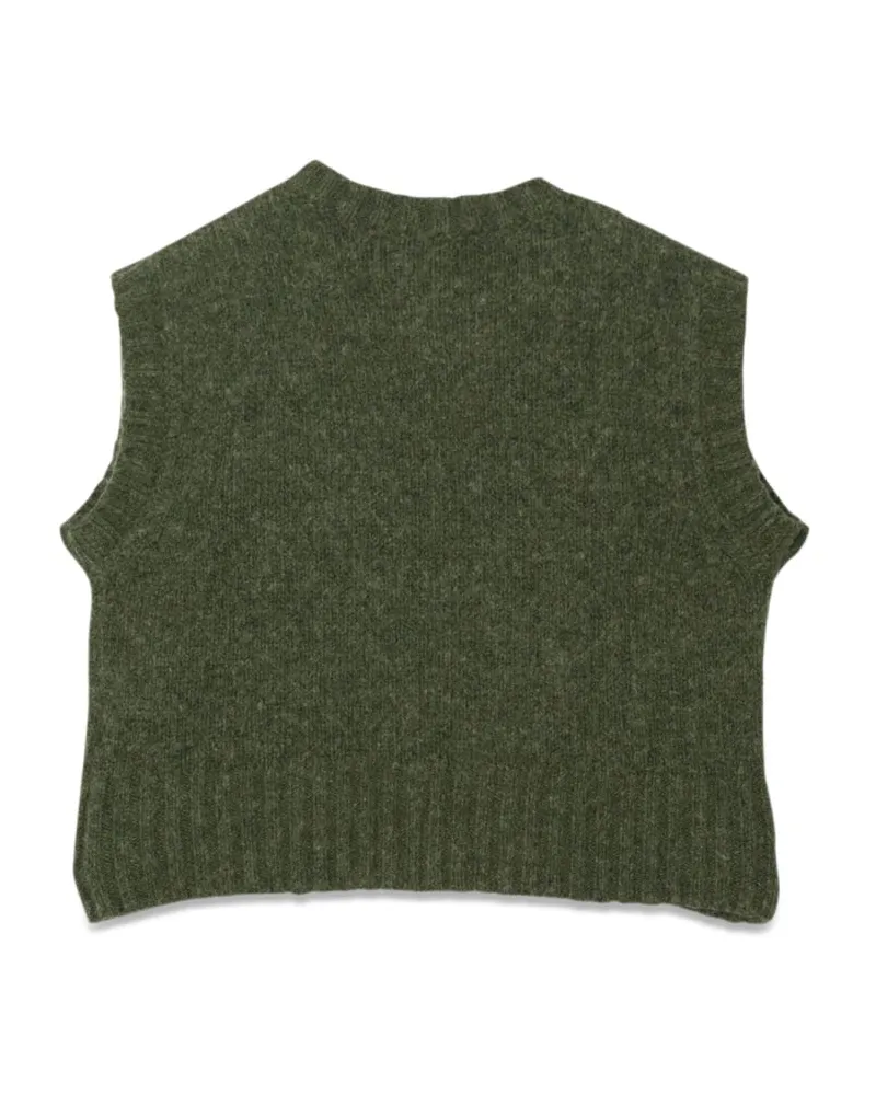 ASPESI Tricot Weste Green
