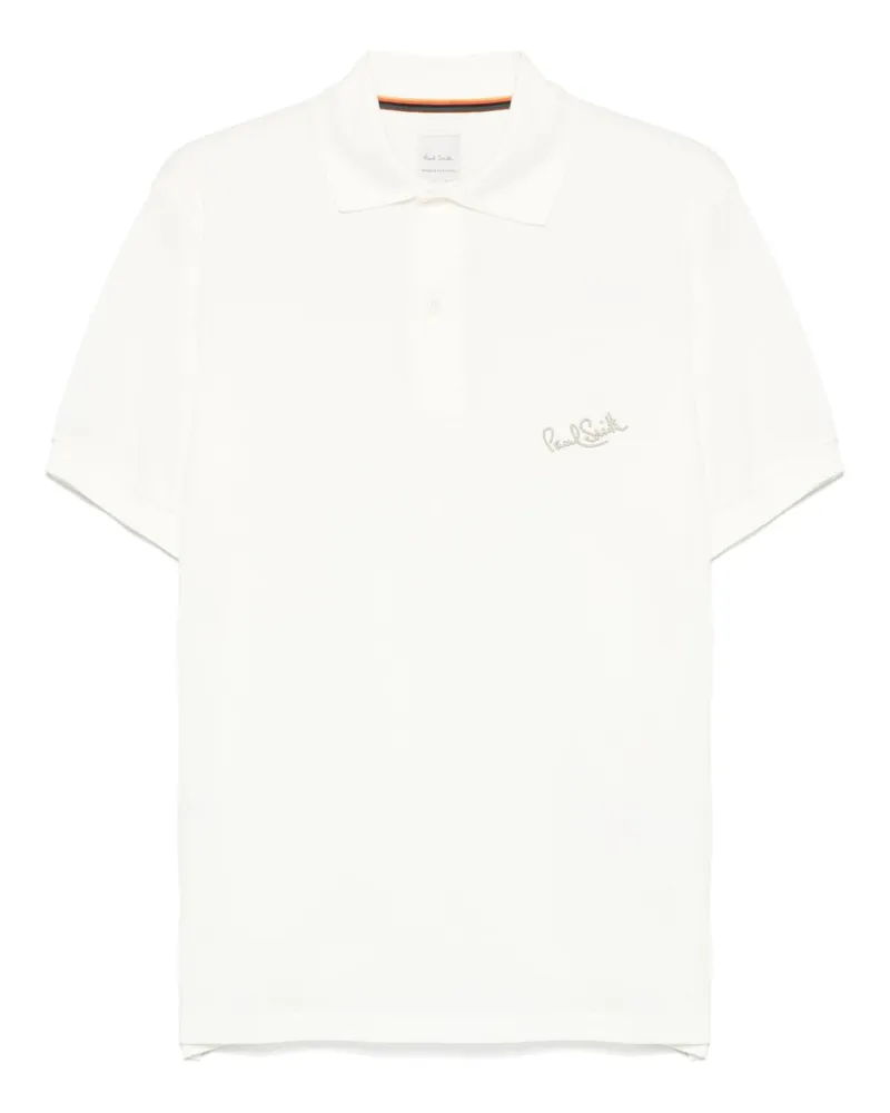 Paul Smith Logo Baumwollpolohemd White