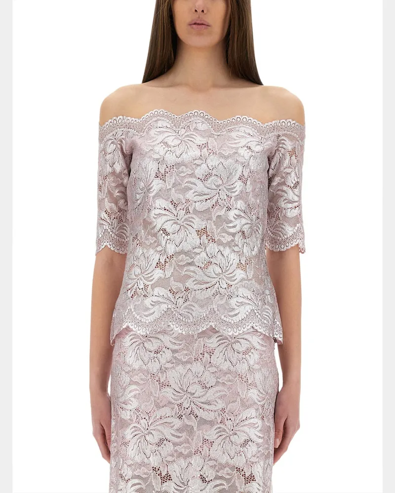 Paco Rabanne Lace Top Pink