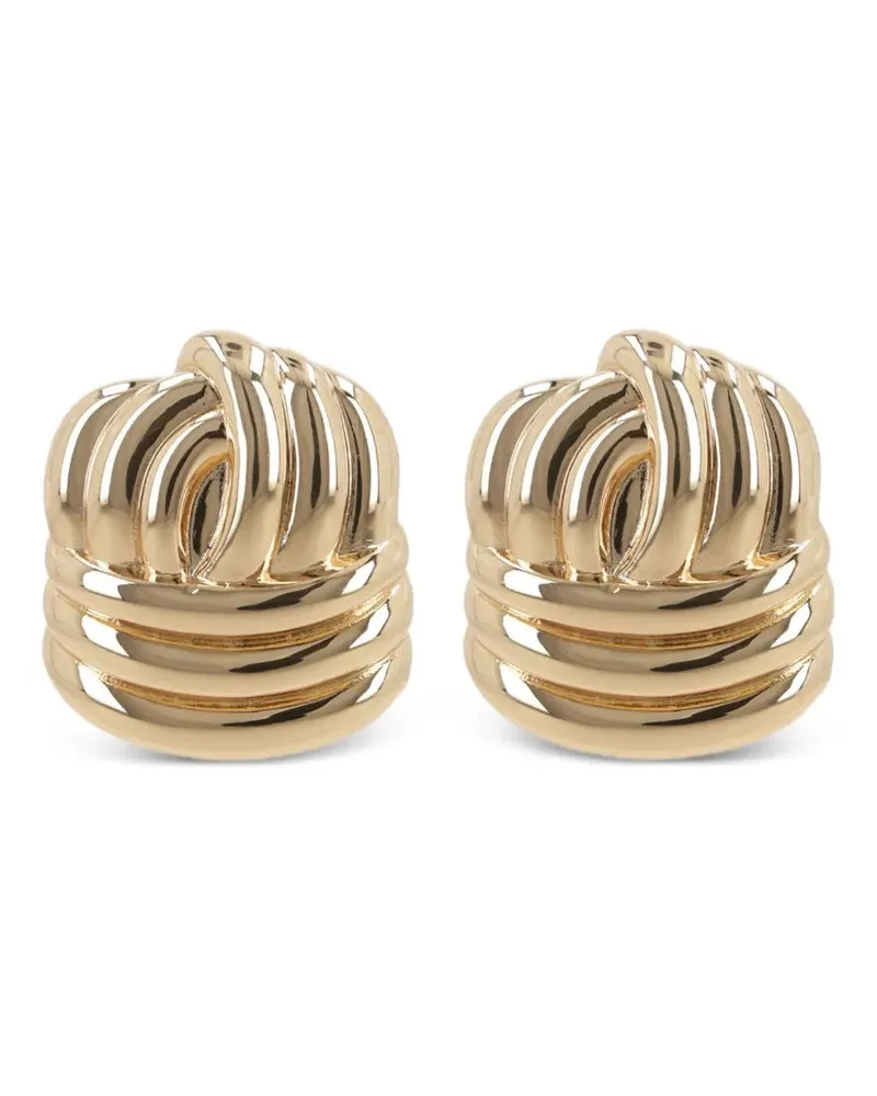 Self-Portrait Selbstporträt-Knoten-Design-Ohrringe Gold