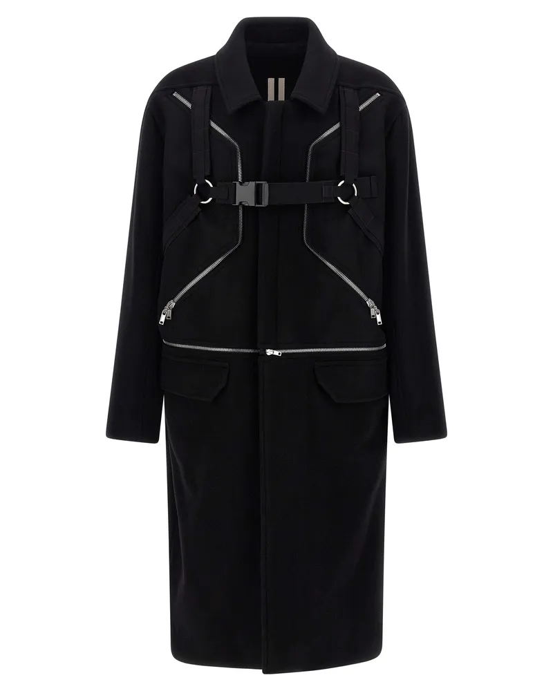 Rick Owens Blixa Jumbo Mac“-Mantel Black