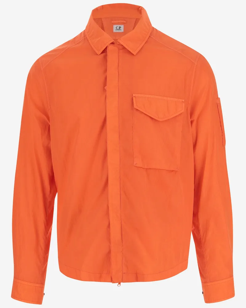 C.P. Company Nylon Shirt Jacke Orange