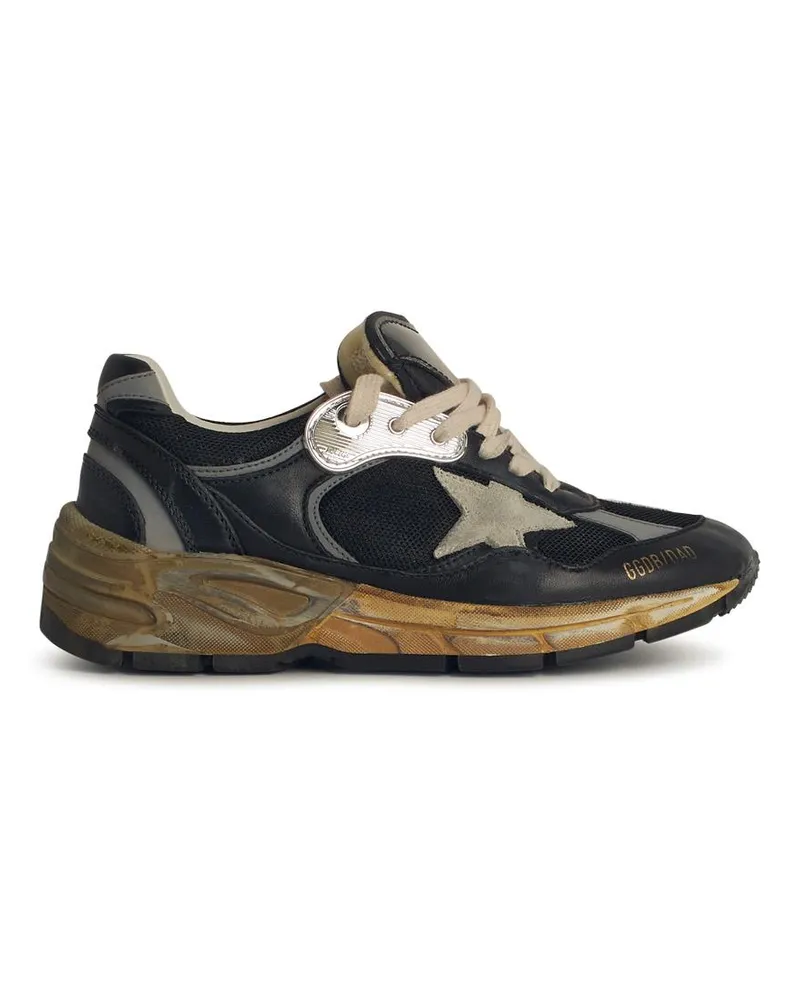 Golden Goose Running Dad' Black Lear Blend Sneakers Black