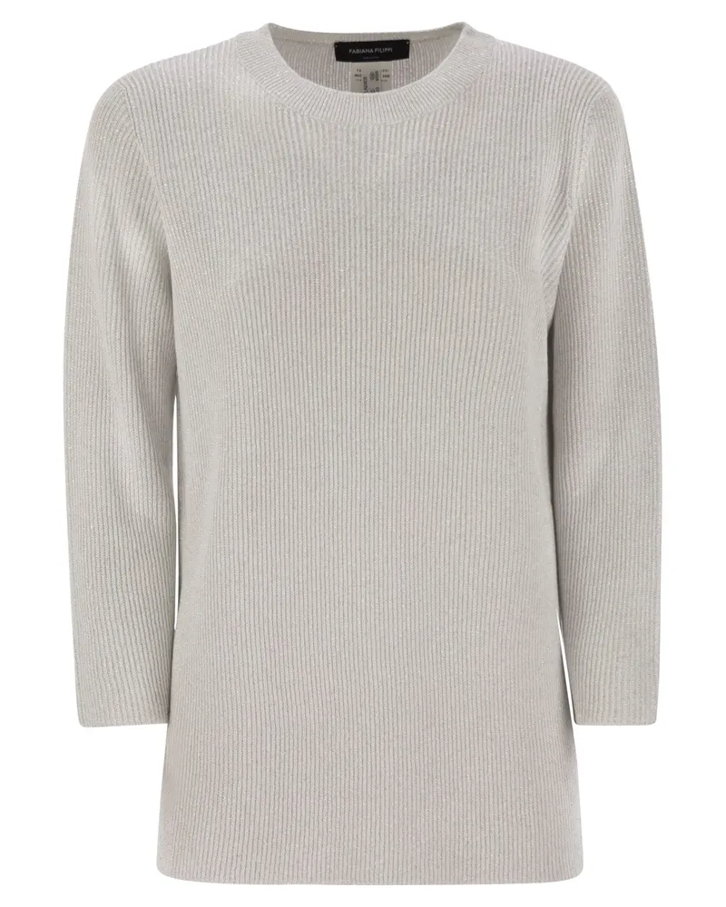 Fabiana Filippi Crew Neck -Pullover mit Lurex Light