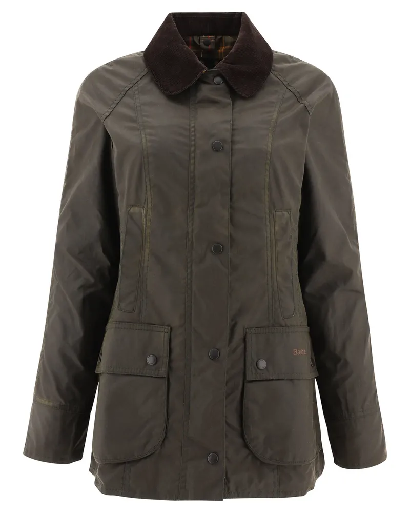 Barbour Beadnell“ Wachsjacke Green