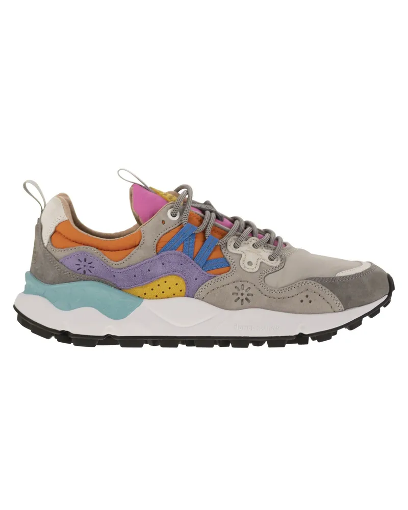 Flower MOUNTAIN Yamano 3 Turnschuhe im Wildleder und technischen Stoff Grey
