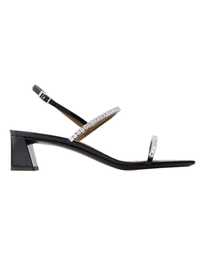 Giuseppe Zanotti Valentiinkristall 45 Sandalen  Leder schwarz Black