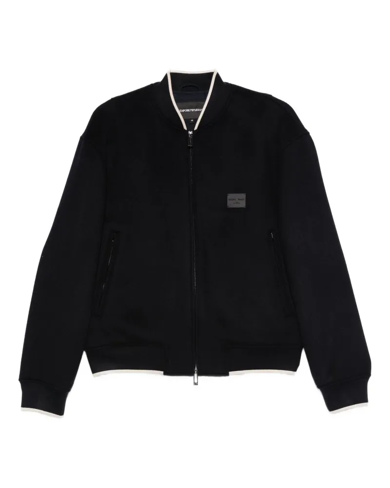 Emporio Armani Wollbomberjacke Blue