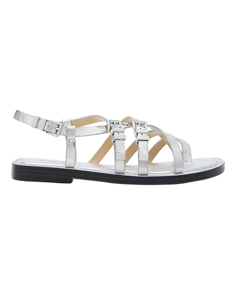 Michael Kors flache Schuhe Silber Silver