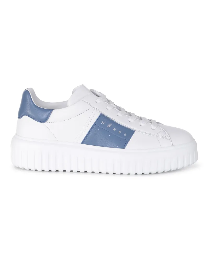 Hogan H Stripes" -Sneaker aus Leder White