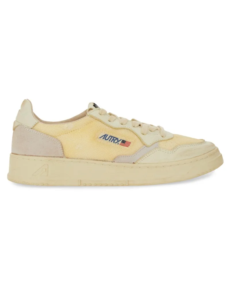 AUTRY Medaillengewinner niedriger Super -Vintage -Sneaker Ivory