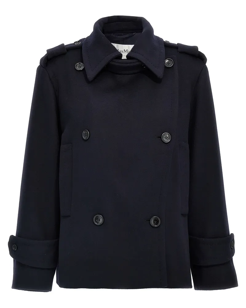 Max Mara Laveno' Mantel Blue