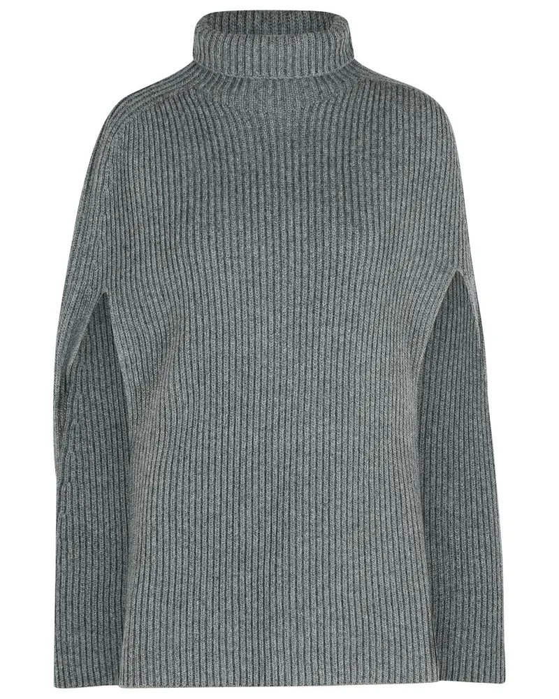 Jil Sander Koala' grauer Wollschalter Grey