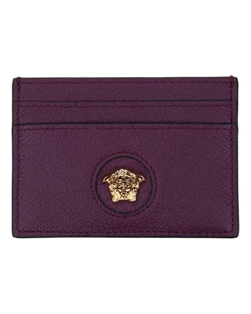 Versace Damens Dokumentenhalter aus Leder Lila/Pflaume -