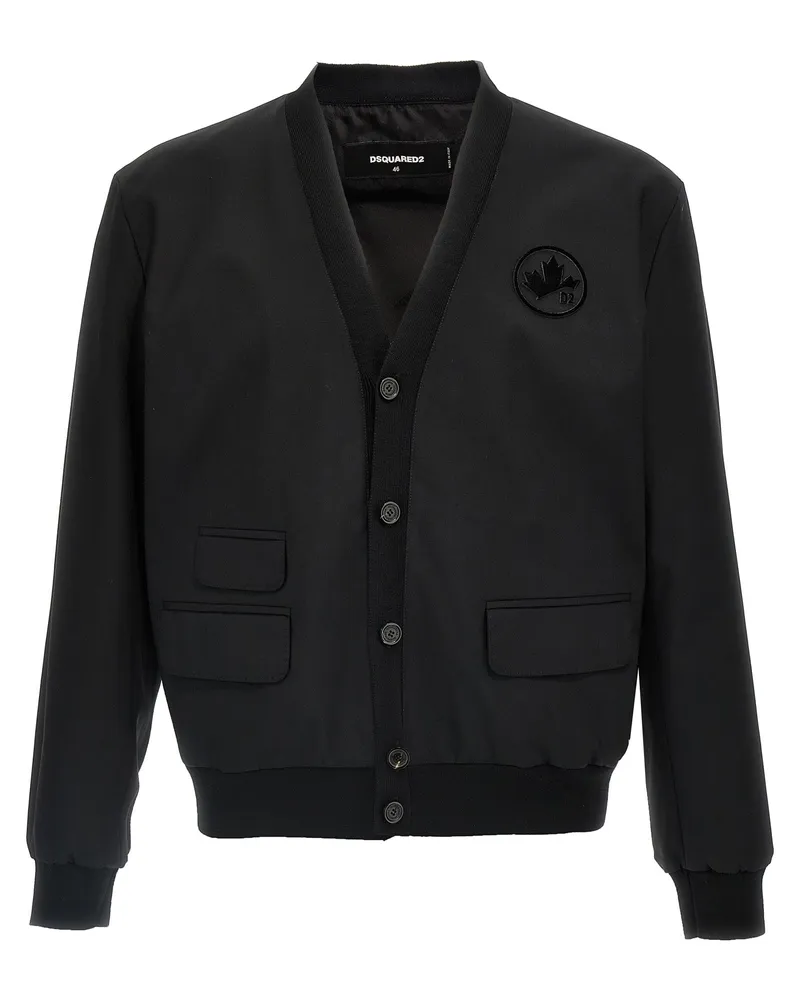 Dsquared2 Chic Worsted' Cardigan Black