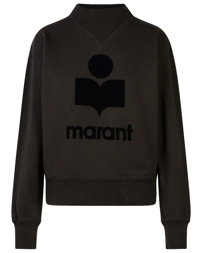 Étoile Isabel Marant Moby' schwarzes Baumwollblend -Sweatshirt Black