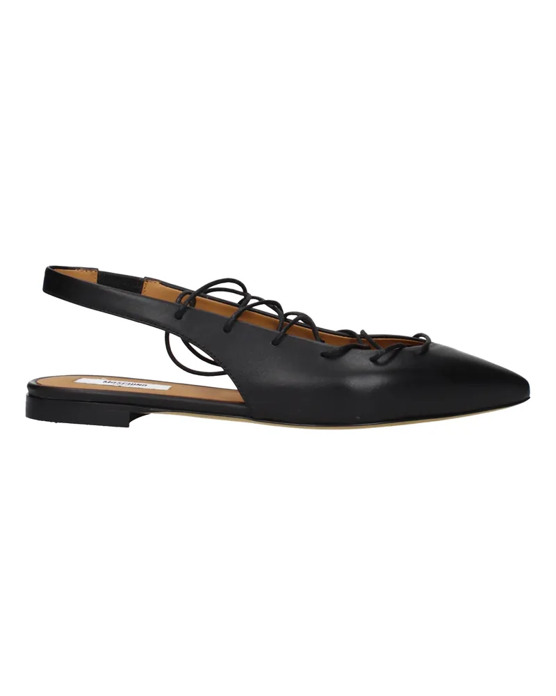 Moschino Damens Ledersandalen Schwarz -