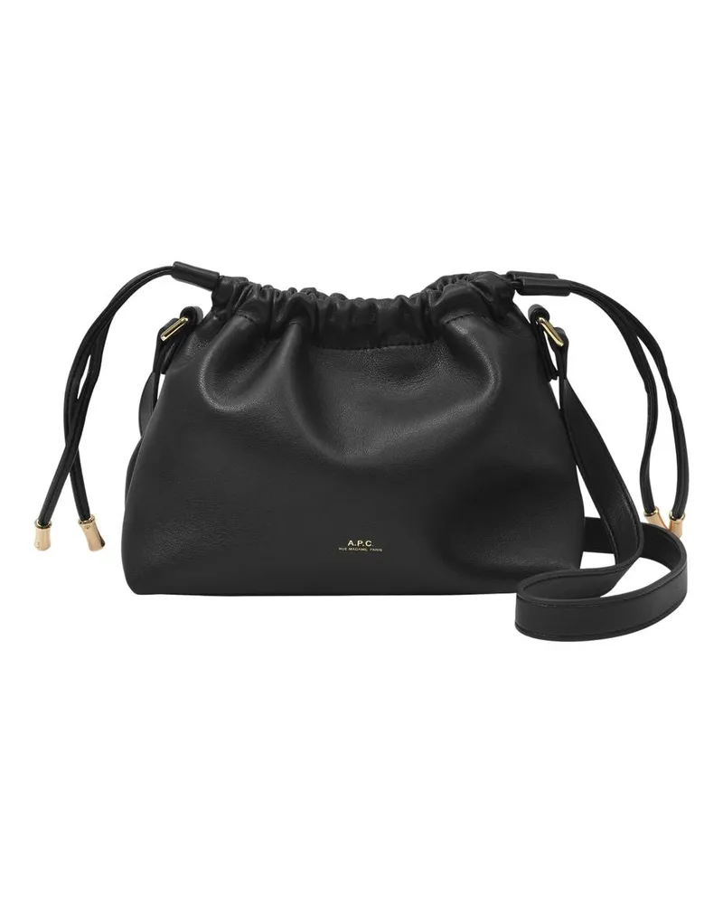 A.P.C. Ninon Mini Hobo Bag  Schwarzes Synthetik Schwarz