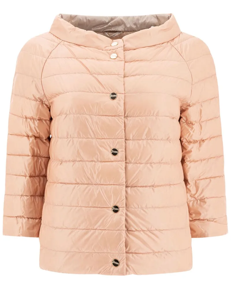Herno Nylon Leichtes Reversible Cape Pink