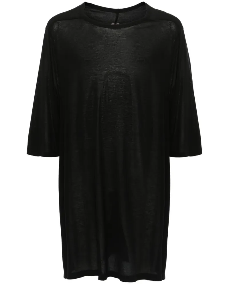 Rick Owens kurzärärmisches T -Shirt Black