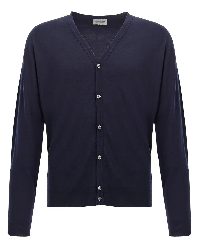 John Smedley Petworth' Cardigan Blue