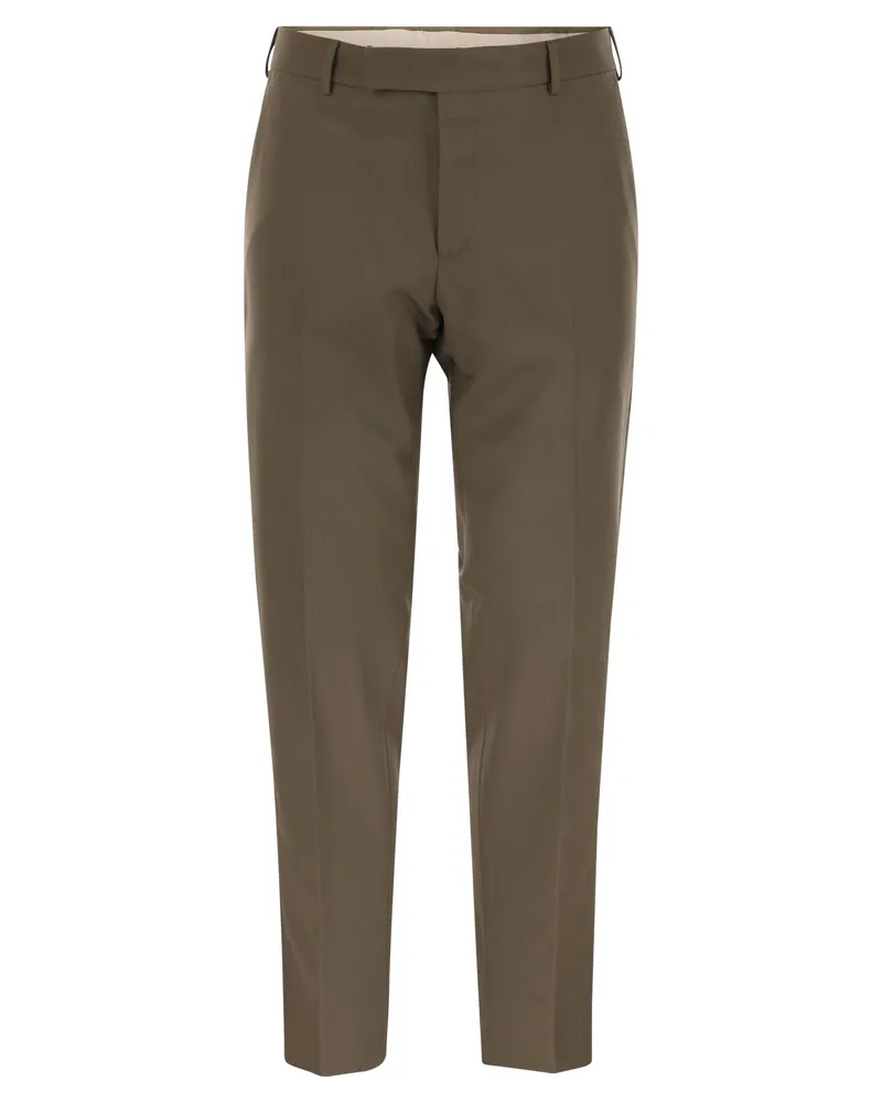 PT TORINO Rebel Chino-Hose aus Schurwolle Brown