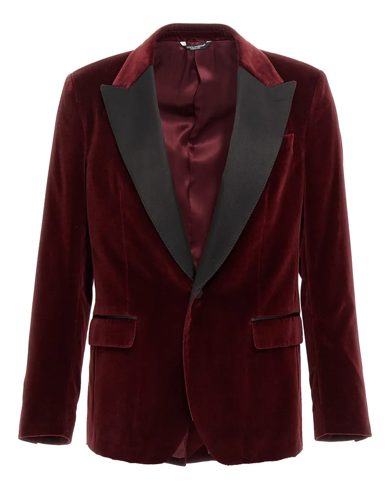 Dolce & Gabbana Tuxedo' Blazer Bordeaux