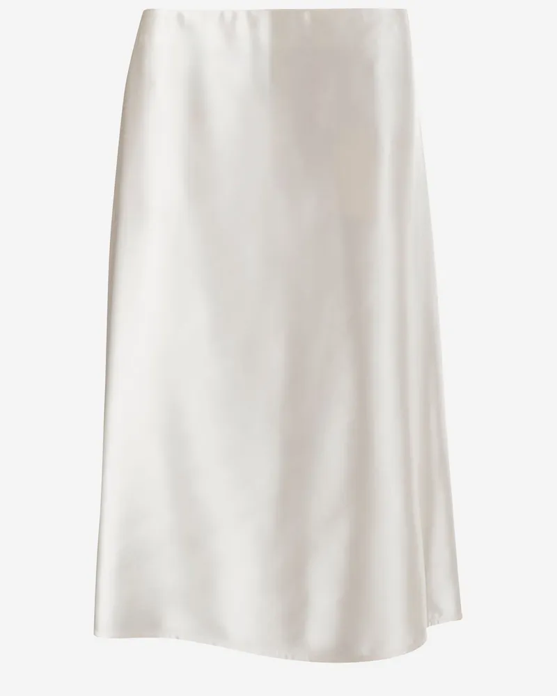 Jil Sander Viscose Midi Rock White
