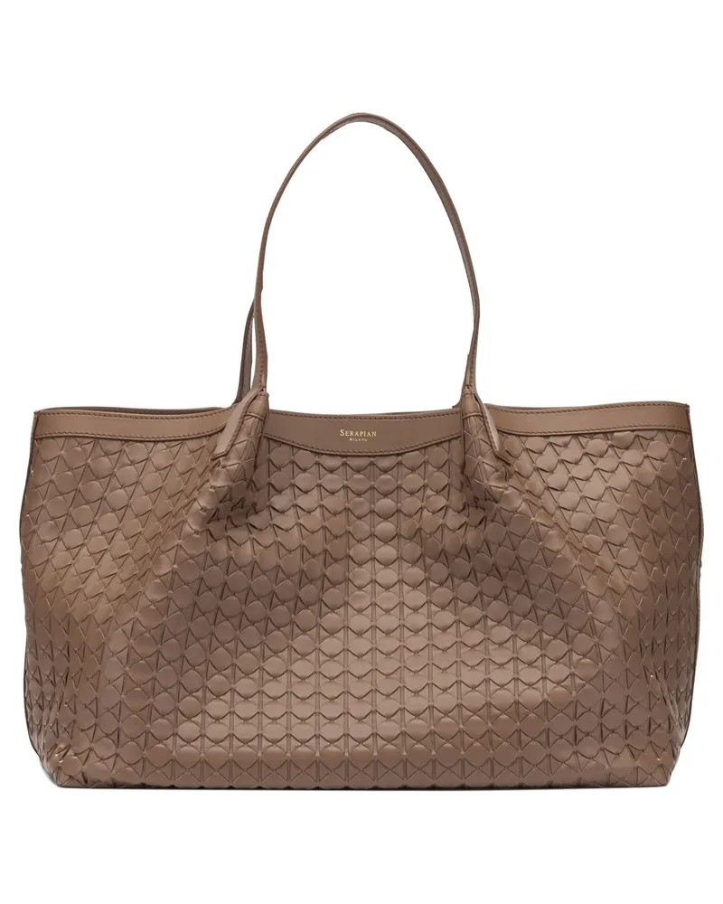 Serapian Secret“ große Umhängetasche Brown