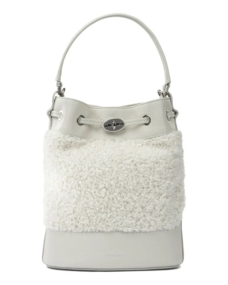 Zanellato Mondà Dolly Kleine Beuteltasche aus Leder White