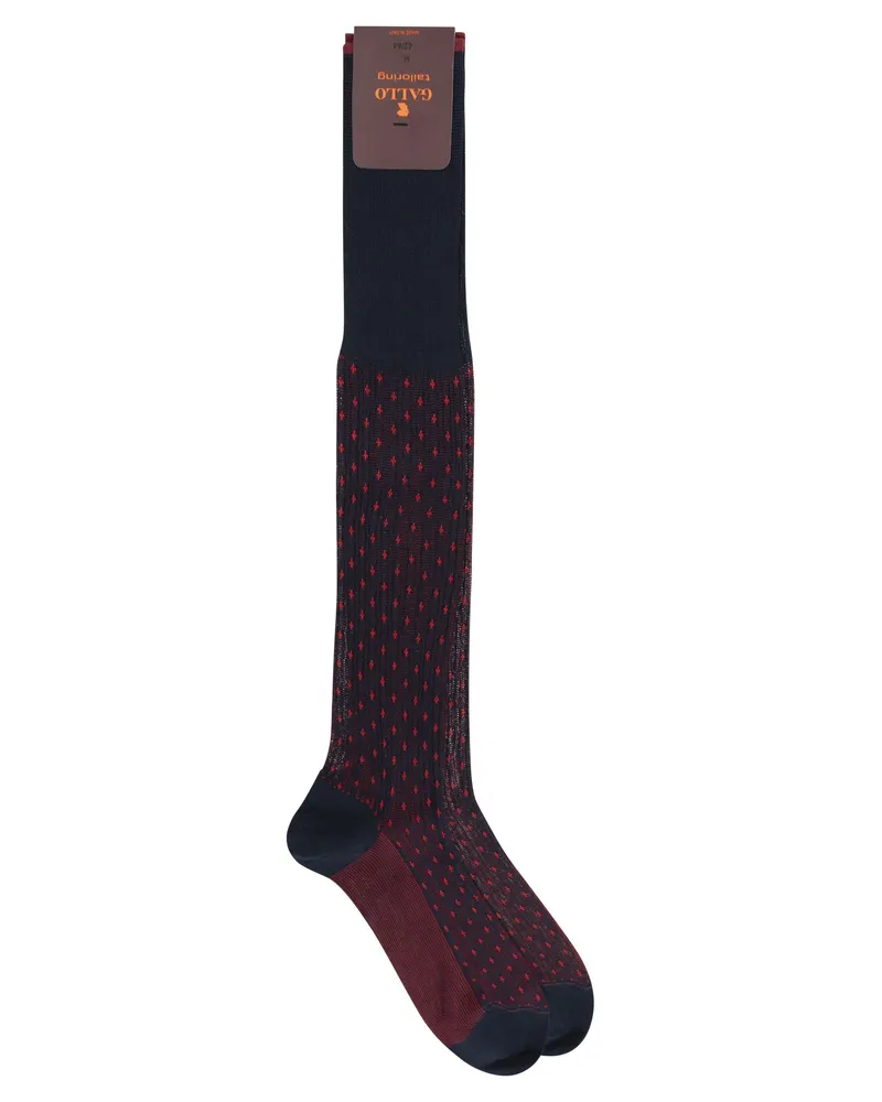 Gallo gemusterte Baumwoll -Longsocken Night