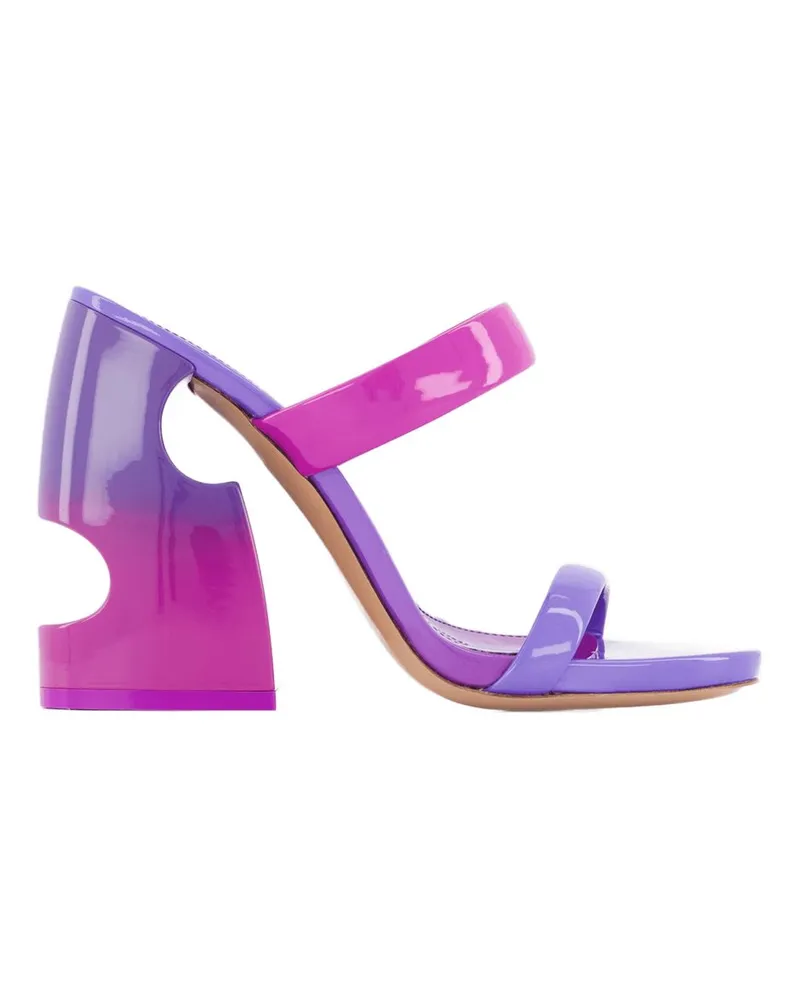 OFF-WHITE Sperry gleitet von weißer Fucsia/Morado Charol ab Purple