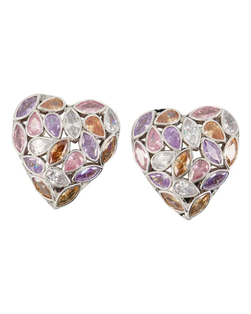 Self-Portrait Herz-Ohrringe, Selbstporträt, Metall, mehrfarbig Mehrfarbig