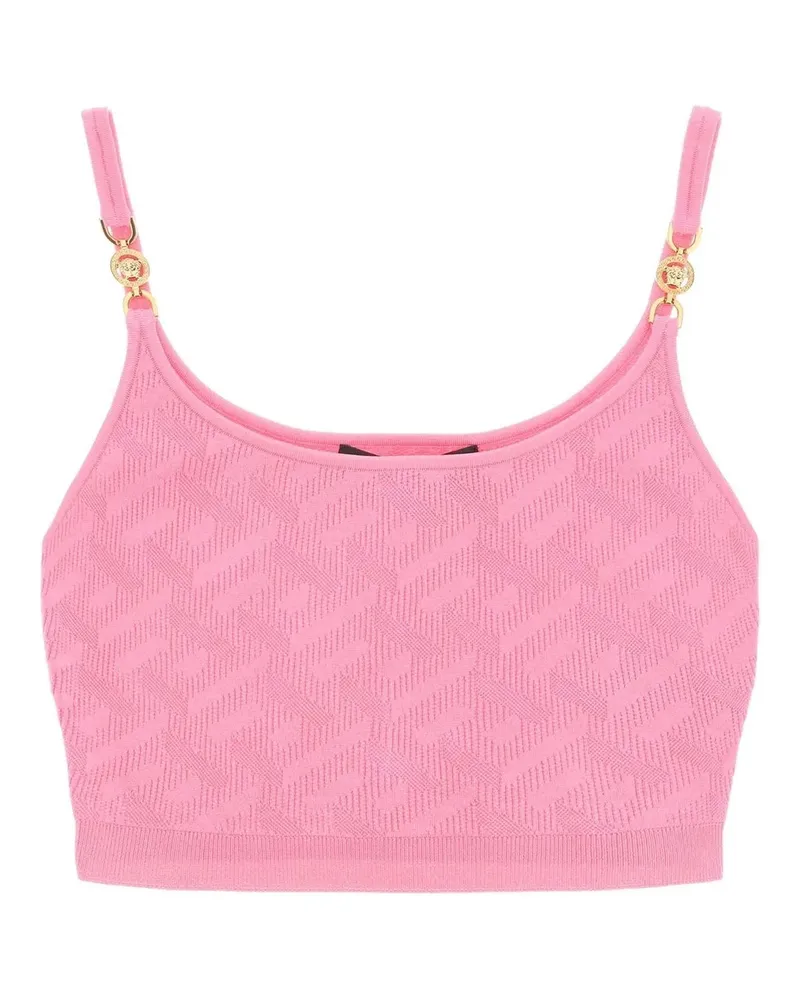 Versace Versace la Greca beschnittene Oberseite Rosa