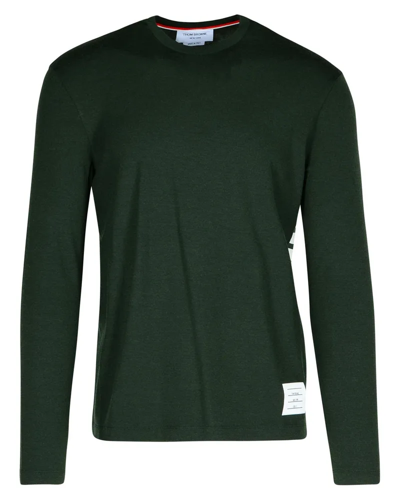 Thom Browne Green Woll T -Shirt