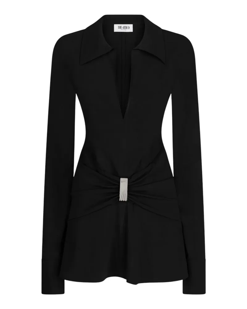ATTICO Das Attico Black Mini -Kleid 100