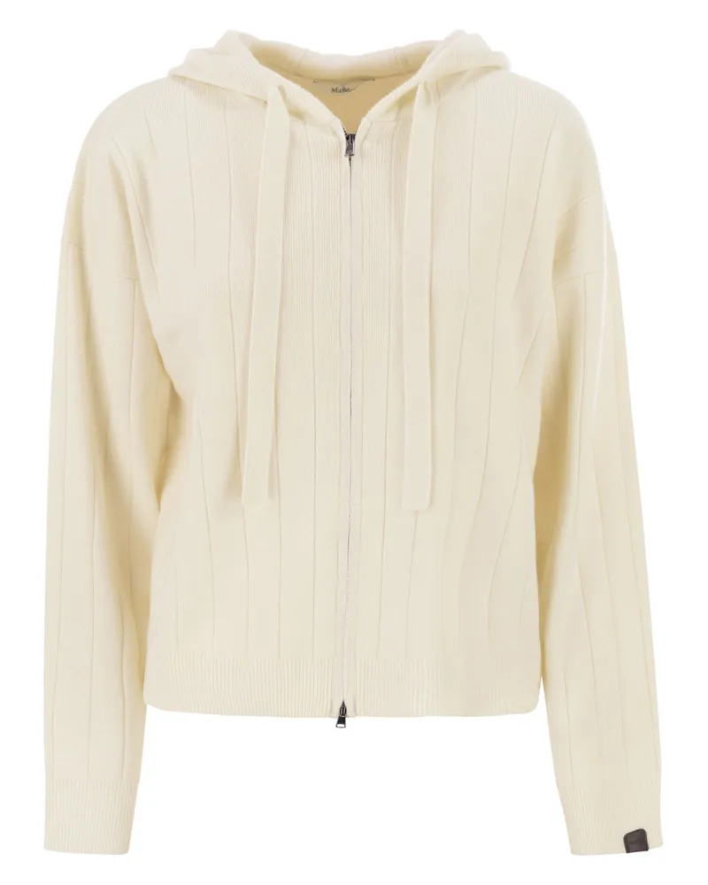 Max Mara Rubiera Kaschmirgarn-Cardigan White