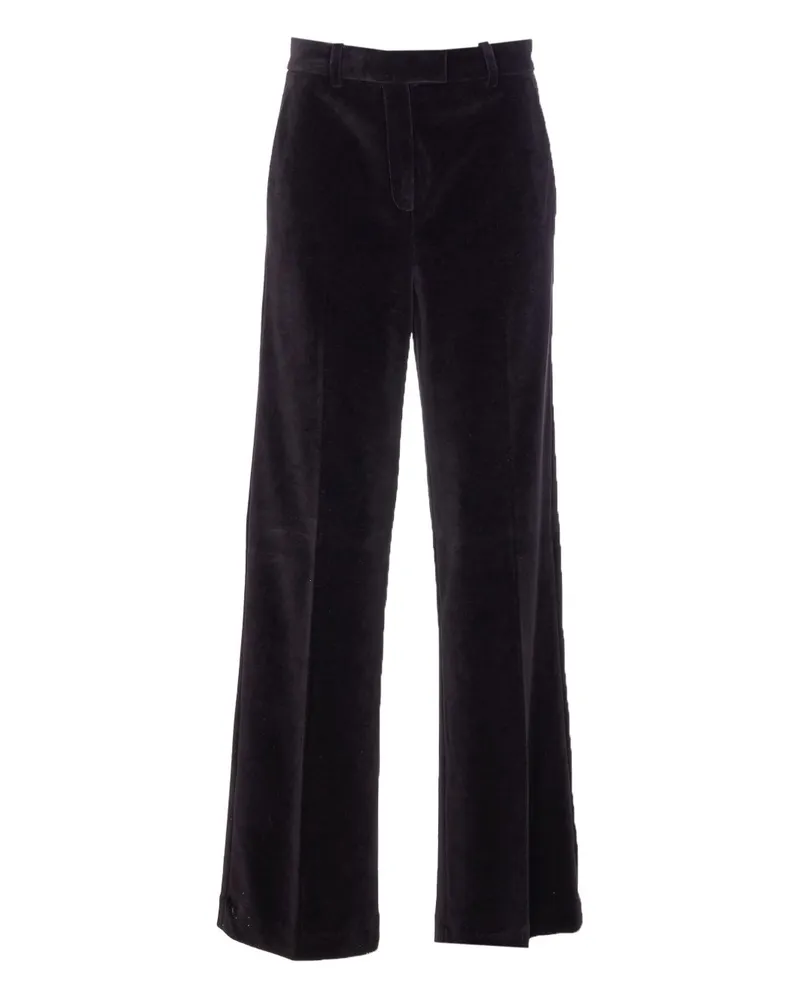 CIRCOLO 1901 Baumwollweite Hosen mit weitem Bein Black