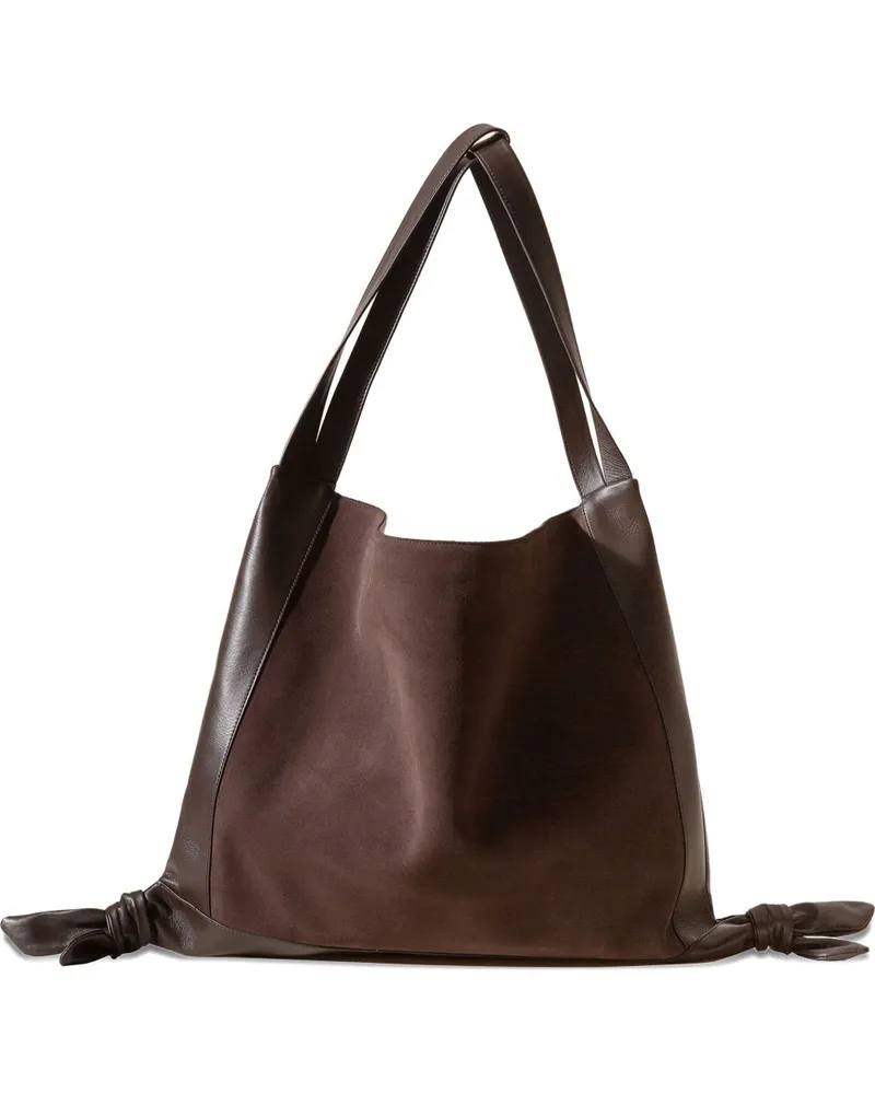HEREU Hieru Cador Leder Umhängetasche Brown