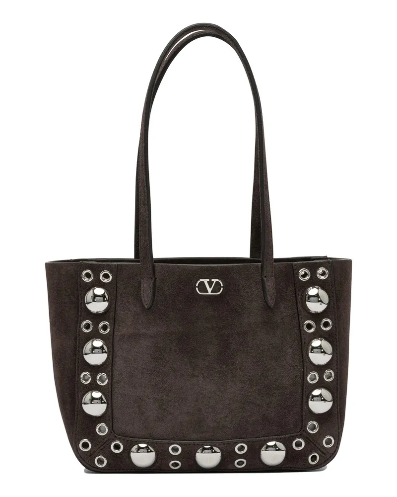 Valentino Garavani Nellcôte“ Wildleder-Umhängetasche Brown