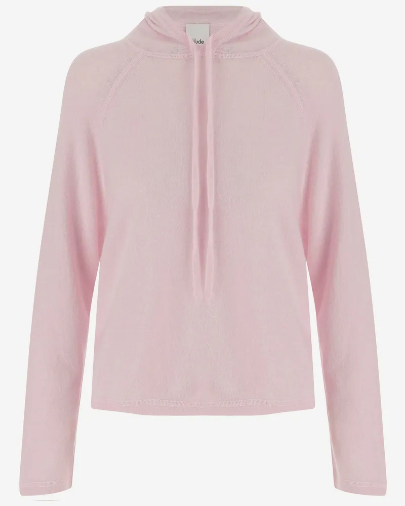ALLUDE Anspielung Wolle und Kaschmirpullover Pink