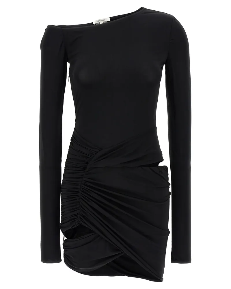 Nensi Dojaka Asymmetrisches Kleid Black