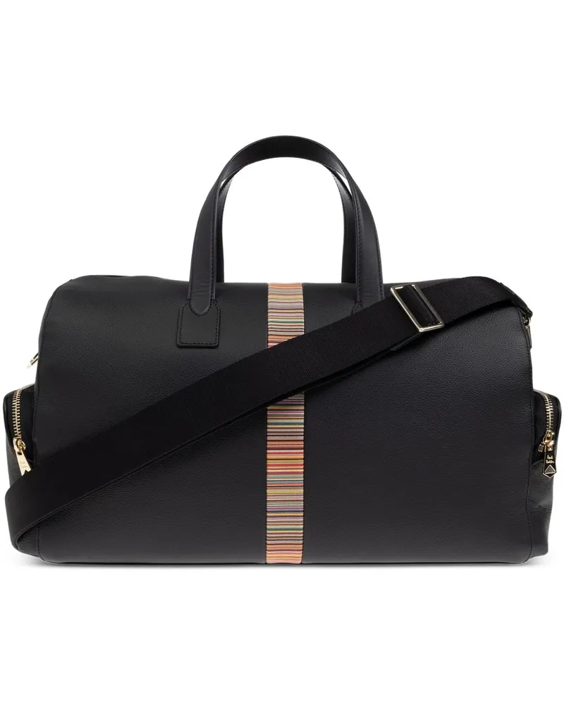 Paul Smith Signature Stripe Leder Holdall Black