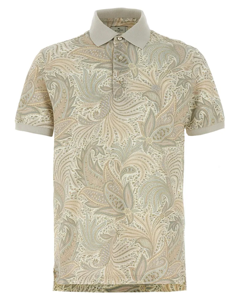 Etro Polo Paisley Blumen Multicolor
