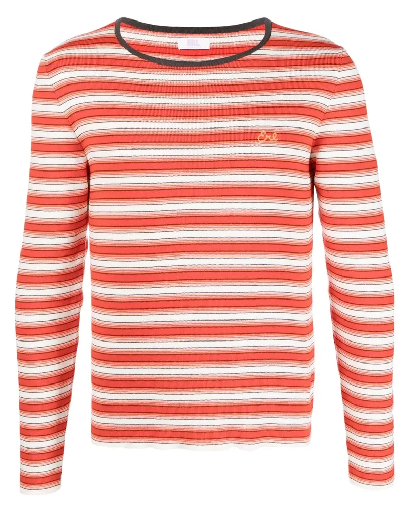 ERL Unisex Crewneck gestreiftes leichter Pullover stricken 