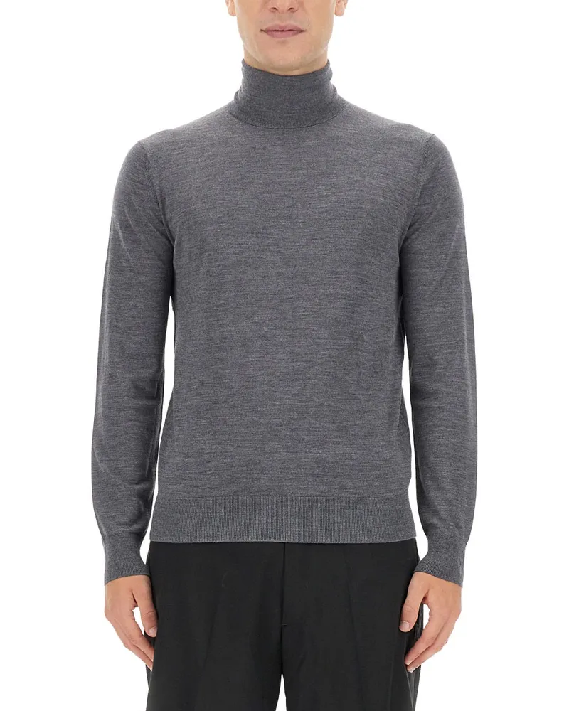 Ballantyne Woll Rollkragenpullover Grey