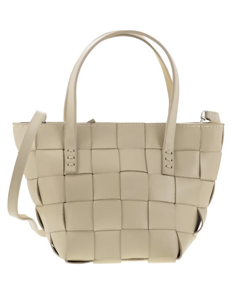 Dragon Japan Mini gewebte Ledertasche Pearl